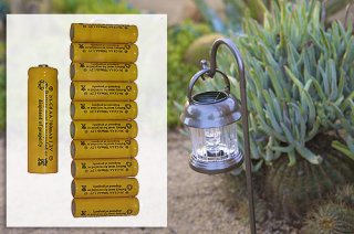 10-Pack NiCd AA700mAh 1.2V Rechargeable Batteries