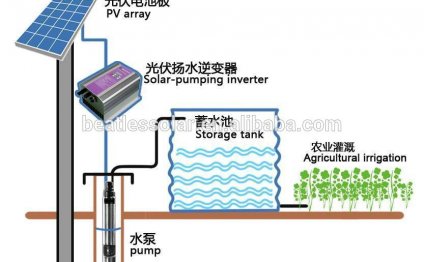 Solar powered water pump for swimming pool