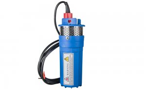 Solar powered submersible deep water well pump