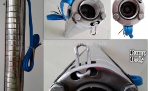 Solar powered submersible water pump