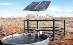 Solar powered water well pumps