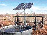 Solar powered water well pumps