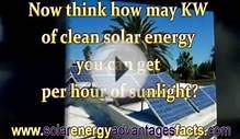Facts About Solar Energy
