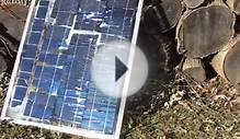 Part 2 3x6 1/2 Broken Homemade diy solar panel Sun power