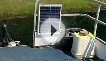 Simple solar panel setup to power a trolling motor