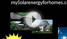 Solar energy for homes