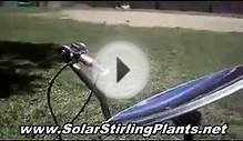 Solar Stirling Device for sell power back to the grid