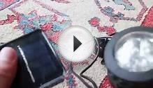 Waterproof solar powered LED spotlight